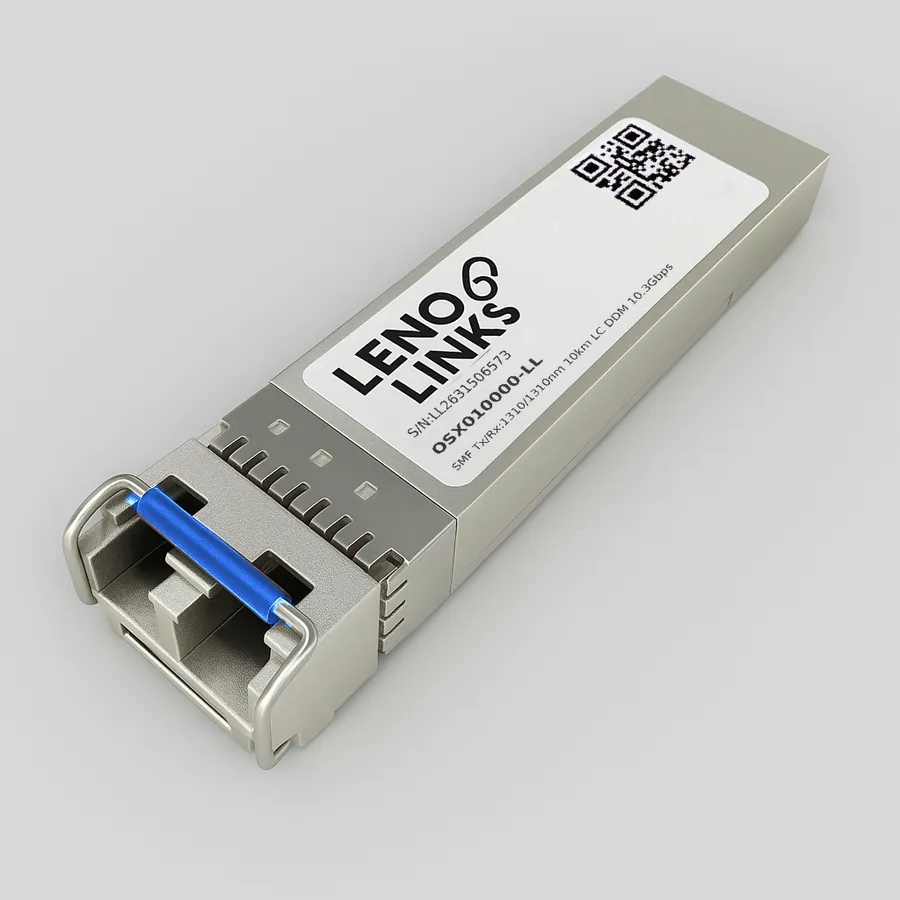 Wkładka SFP+ LenoLinks OSX010000-LL z niebieskim zatrzaskiem (1310 nm, 10 km)